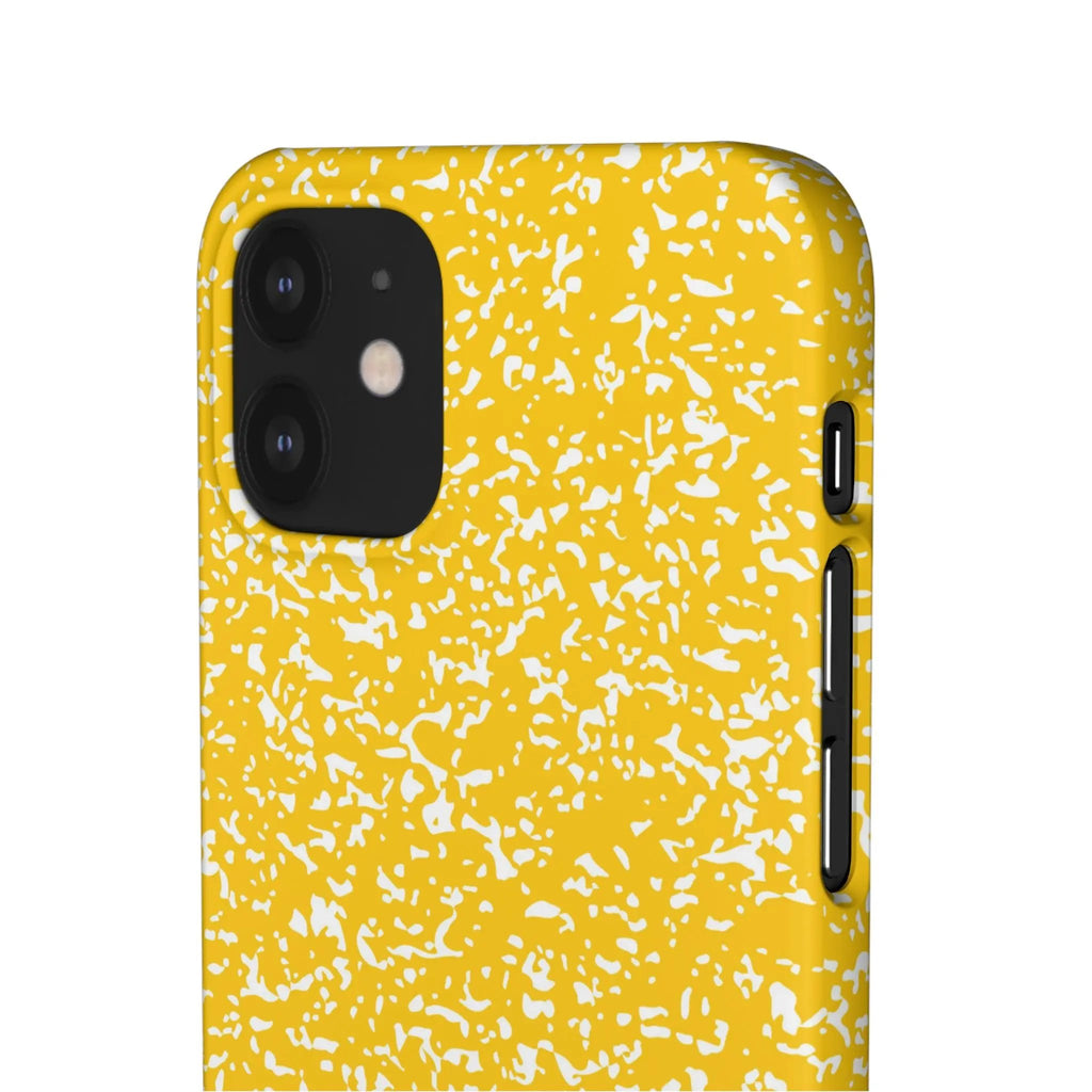 Like&Share Vibrant Yellow Snap Case - Fun & Stylish Phone Protection Printify