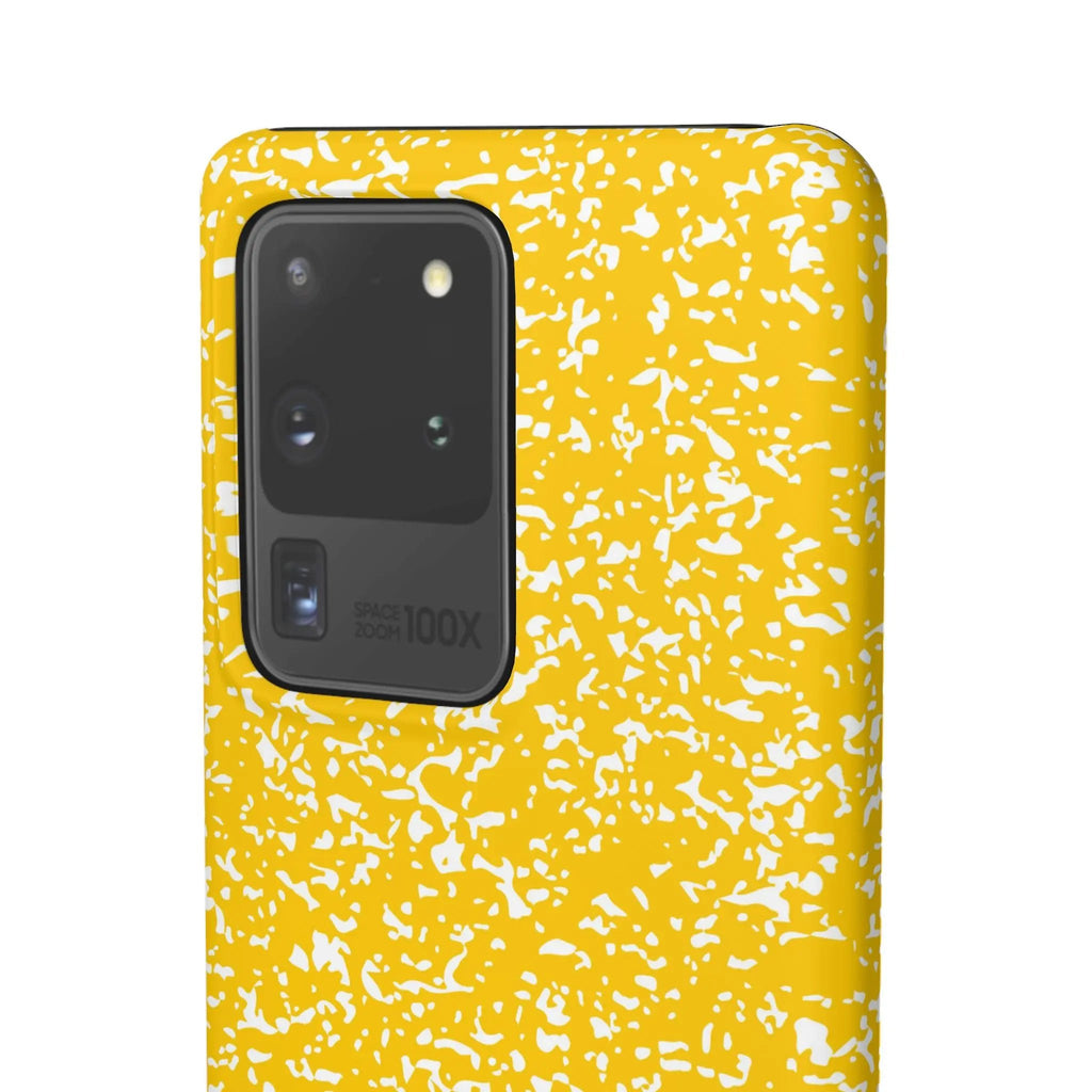 Like&Share Vibrant Yellow Snap Case - Fun & Stylish Phone Protection Printify
