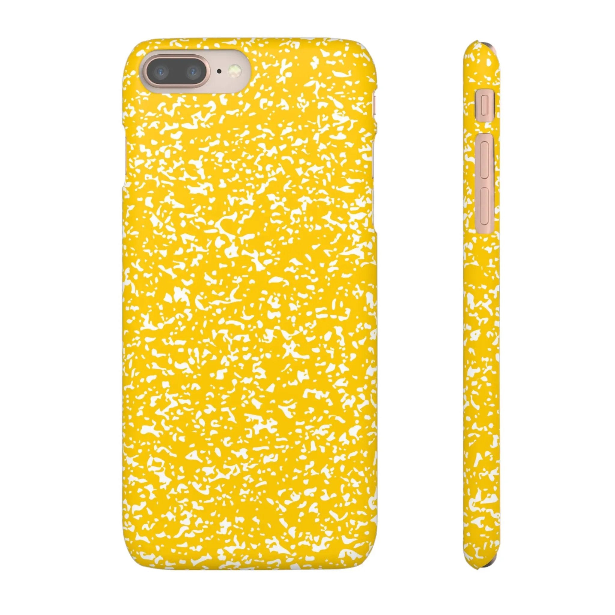 Like&Share Vibrant Yellow Snap Case - Fun & Stylish Phone Protection Printify