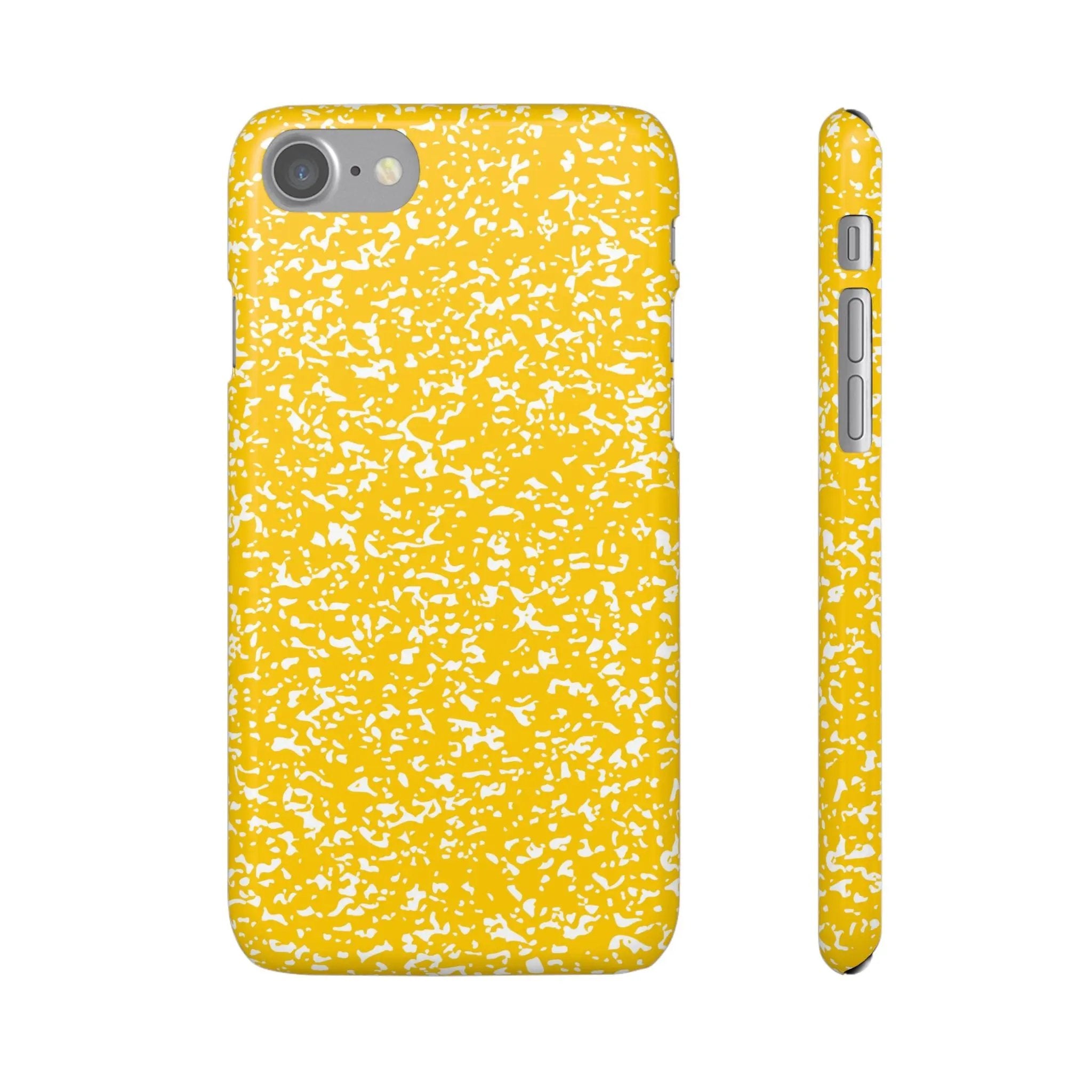 Like&Share Vibrant Yellow Snap Case - Fun & Stylish Phone Protection Printify