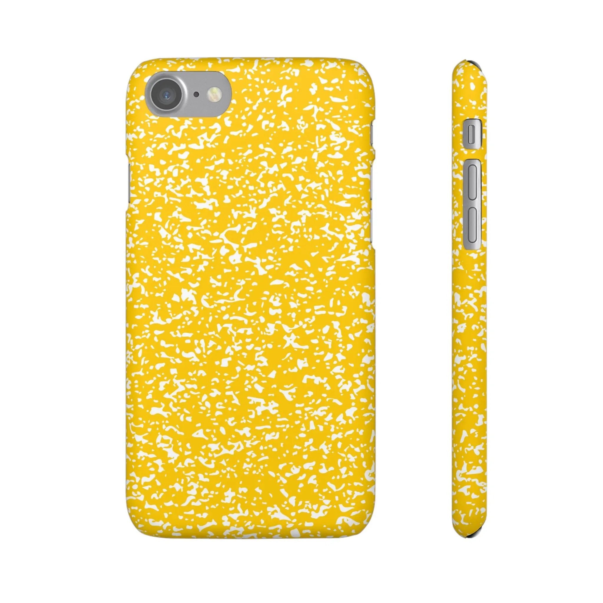Like&Share Vibrant Yellow Snap Case - Fun & Stylish Phone Protection Printify