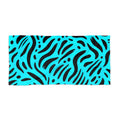 Turquoise Zebra Towel