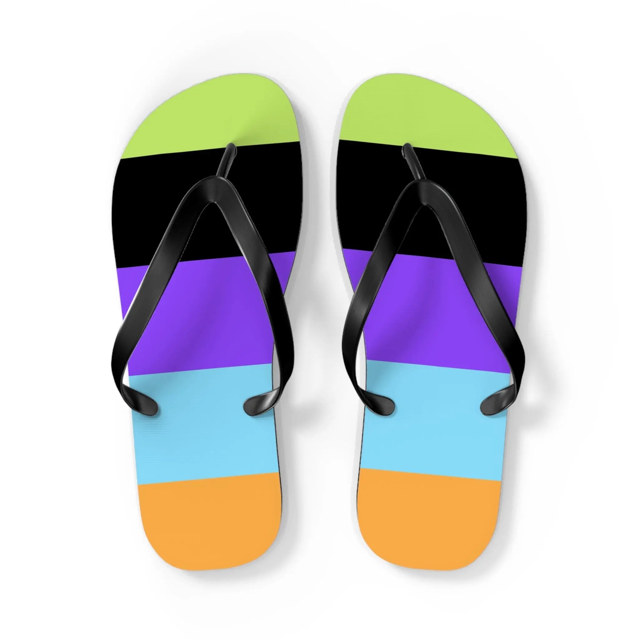 Hot like summer Colorful Summer Flip Flops - Stylish Beach Footwear for Fun Outdoor Days Printify