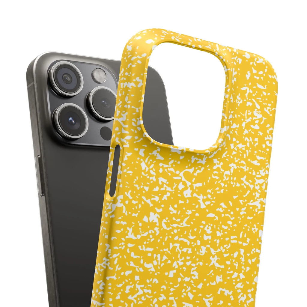 Like&Share Vibrant Yellow Snap Case - Fun & Stylish Phone Protection Printify