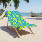 Tropical Yellow Floral Towel