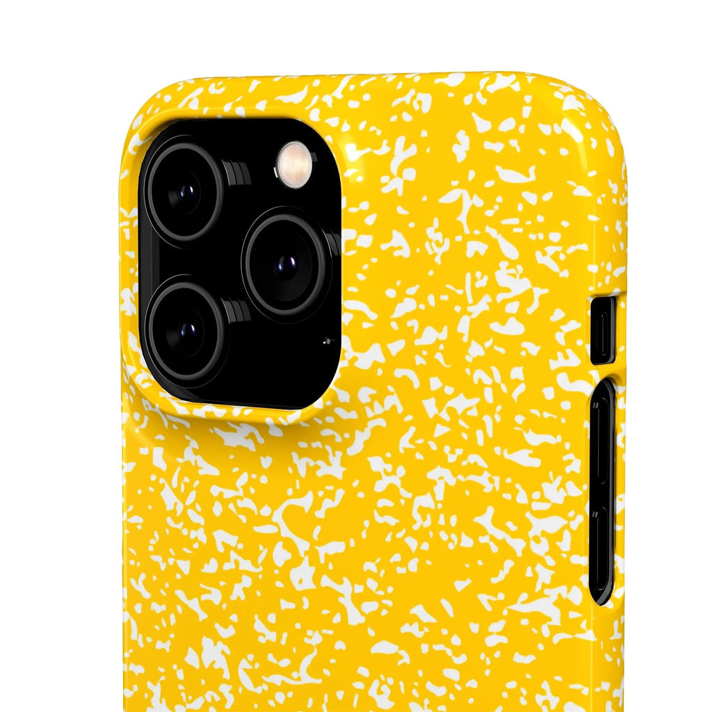 Like&Share Vibrant Yellow Snap Case - Fun & Stylish Phone Protection Printify