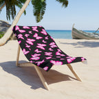Pink Butterfly Towel