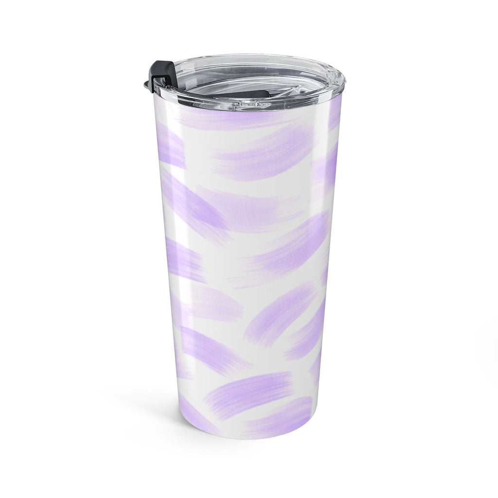 20oz Lavender Brushstroke Tumbler — Insulated Travel Cup