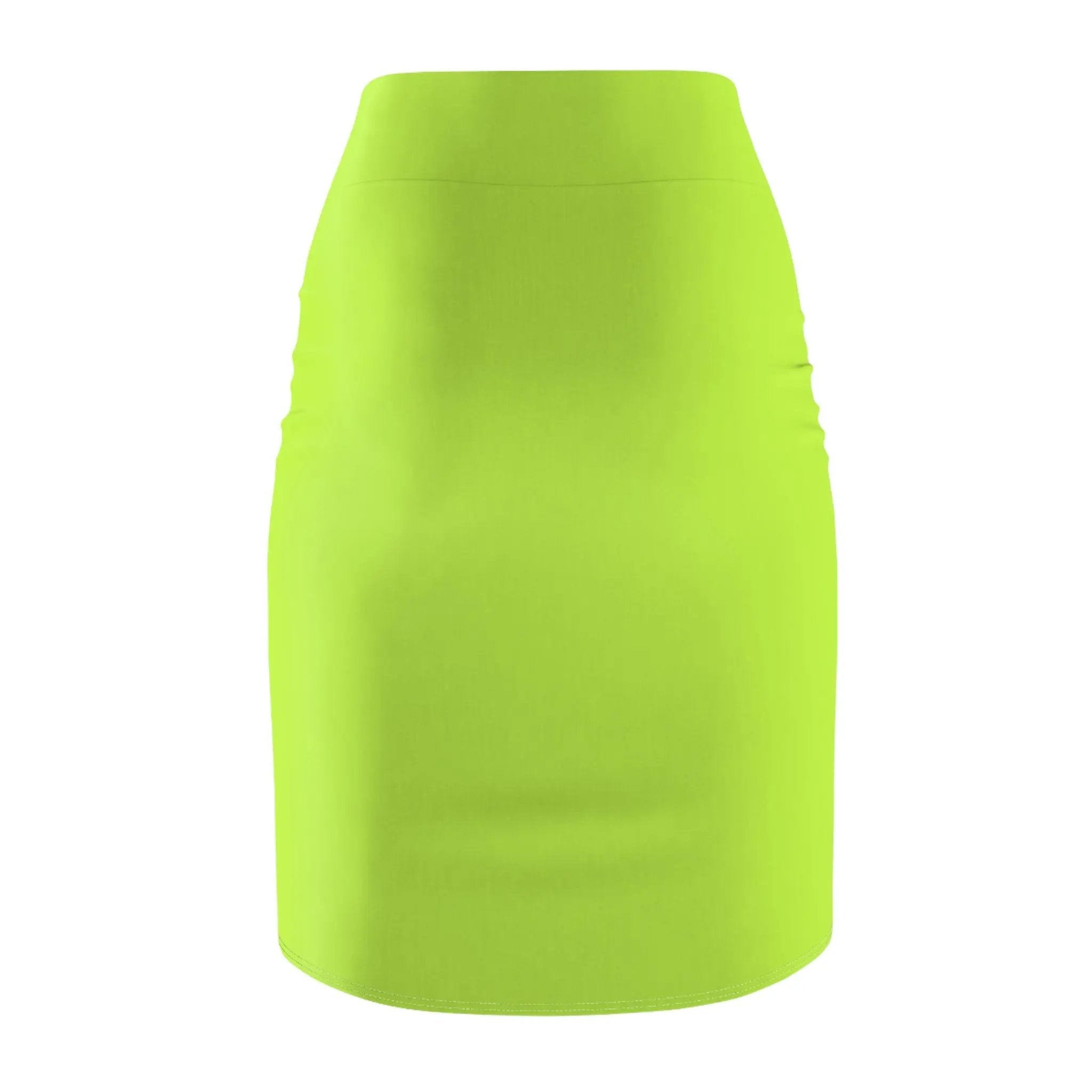 Hot like summer Neon Green Women's Pencil Skirt - Stylish & Bold Fashion Statement Printify