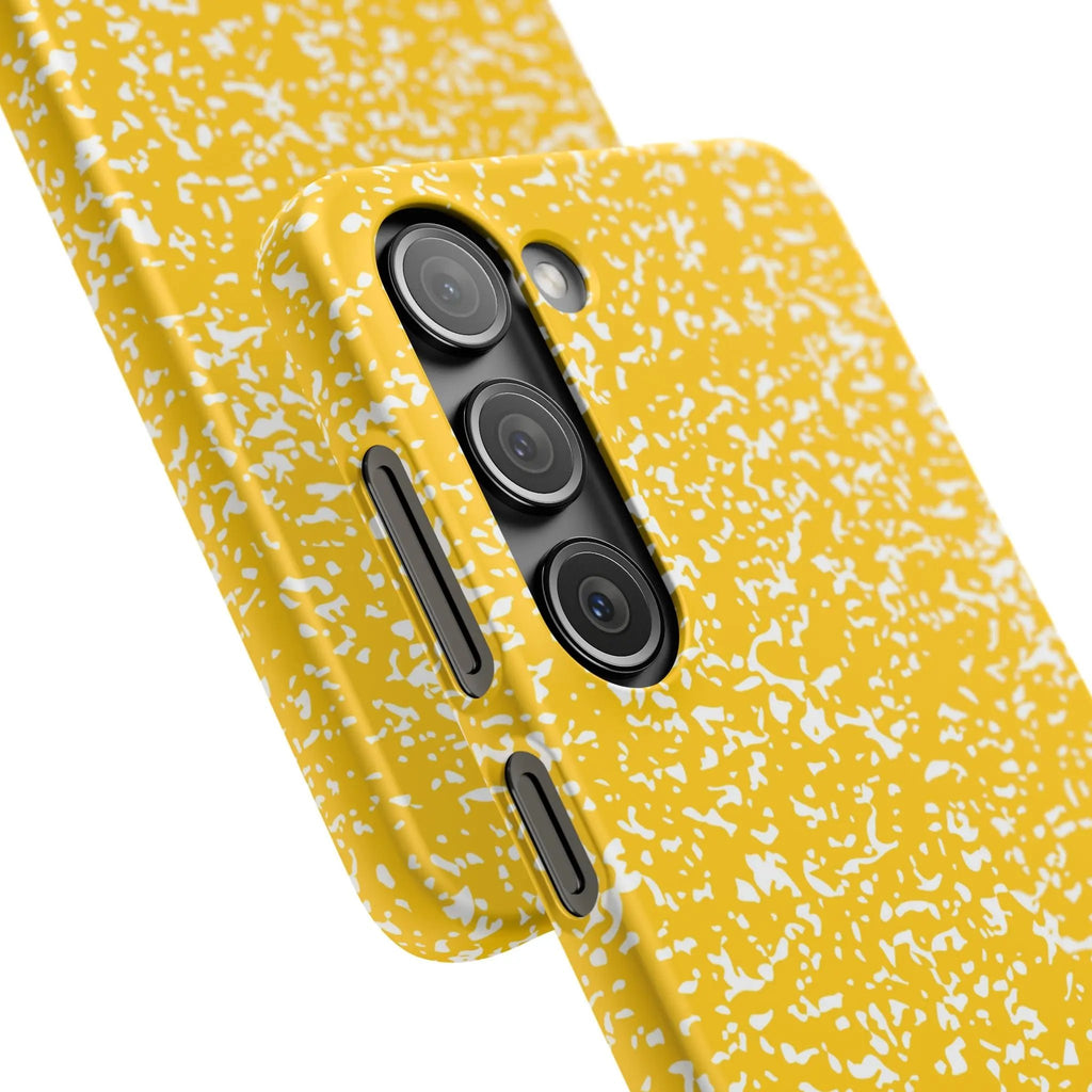 Like&Share Vibrant Yellow Snap Case - Fun & Stylish Phone Protection Printify