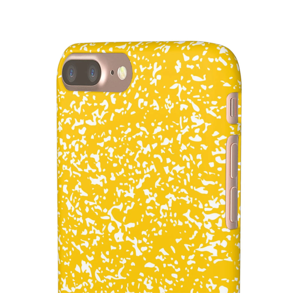 Like&Share Vibrant Yellow Snap Case - Fun & Stylish Phone Protection Printify