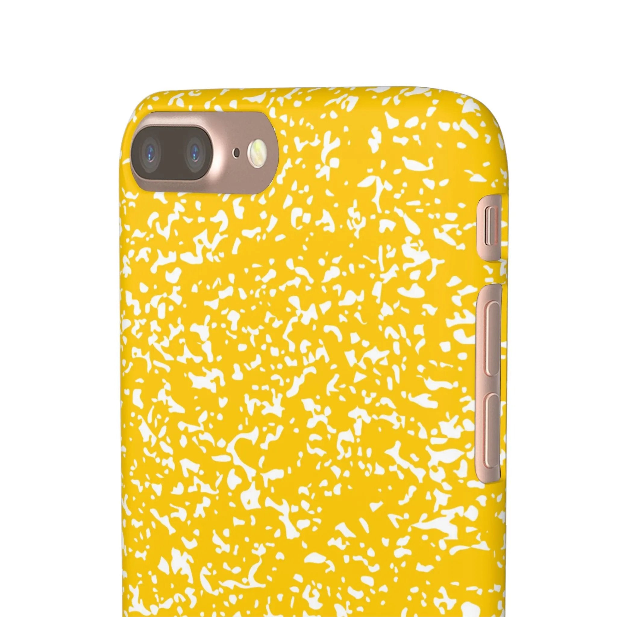 Like&Share Vibrant Yellow Snap Case - Fun & Stylish Phone Protection Printify