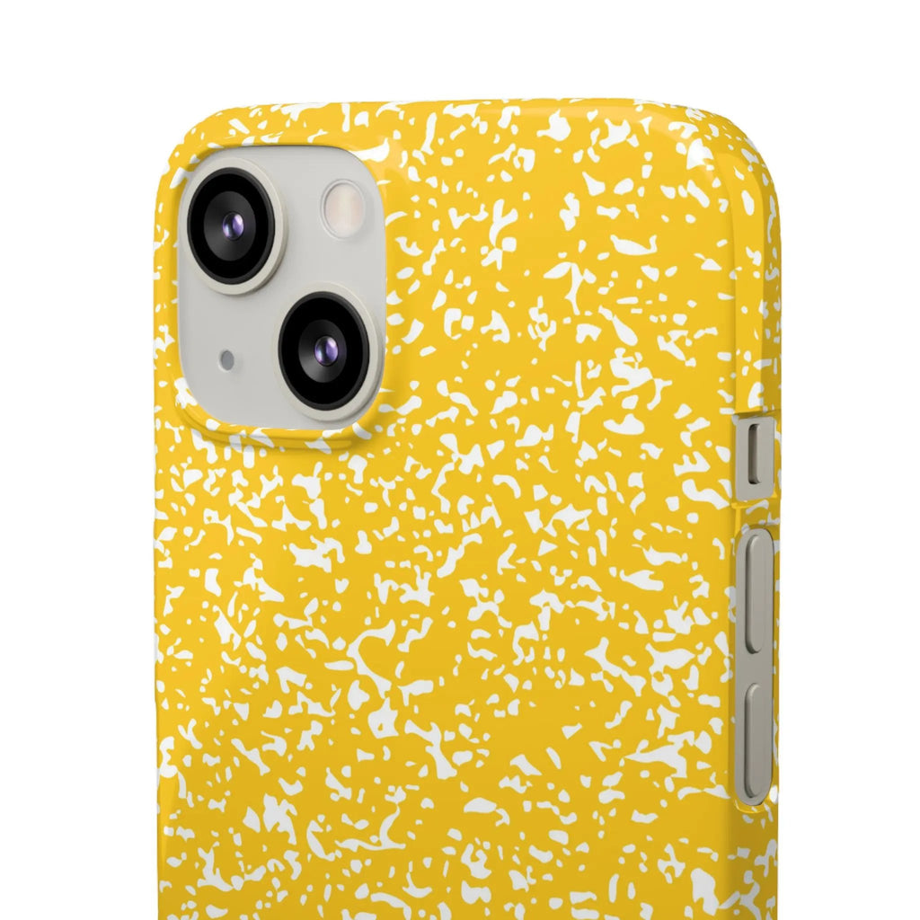 Like&Share Vibrant Yellow Snap Case - Fun & Stylish Phone Protection Printify