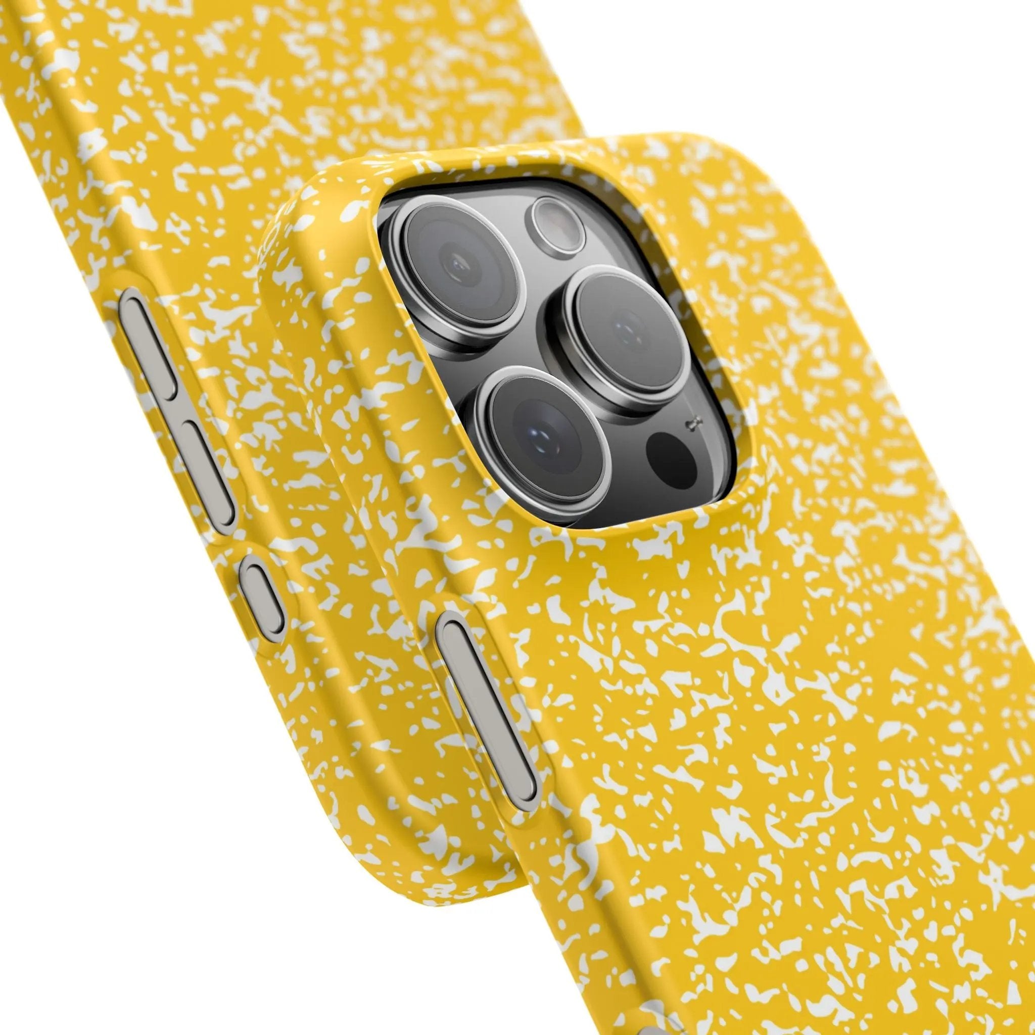 Like&Share Vibrant Yellow Snap Case - Fun & Stylish Phone Protection Printify