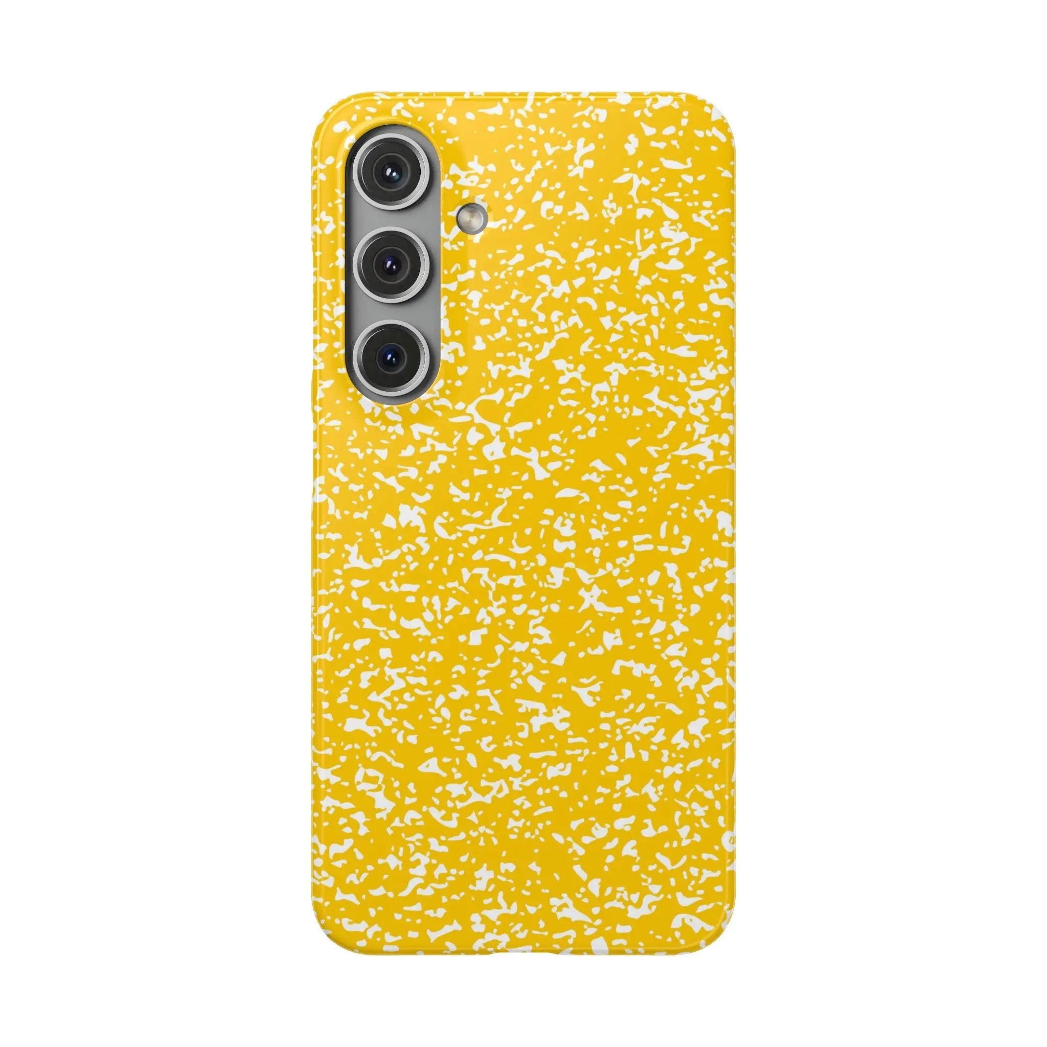 Like&Share Vibrant Yellow Snap Case - Fun & Stylish Phone Protection Printify