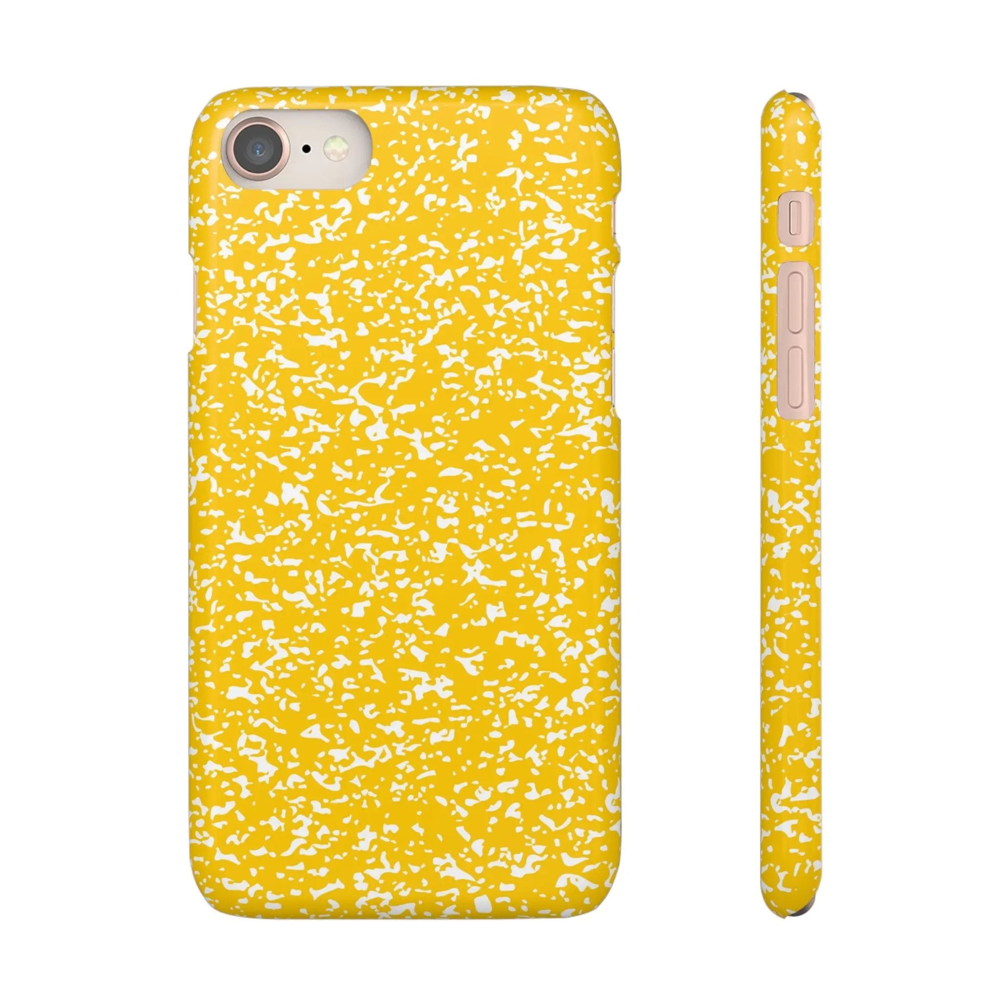 Like&Share Vibrant Yellow Snap Case - Fun & Stylish Phone Protection Printify