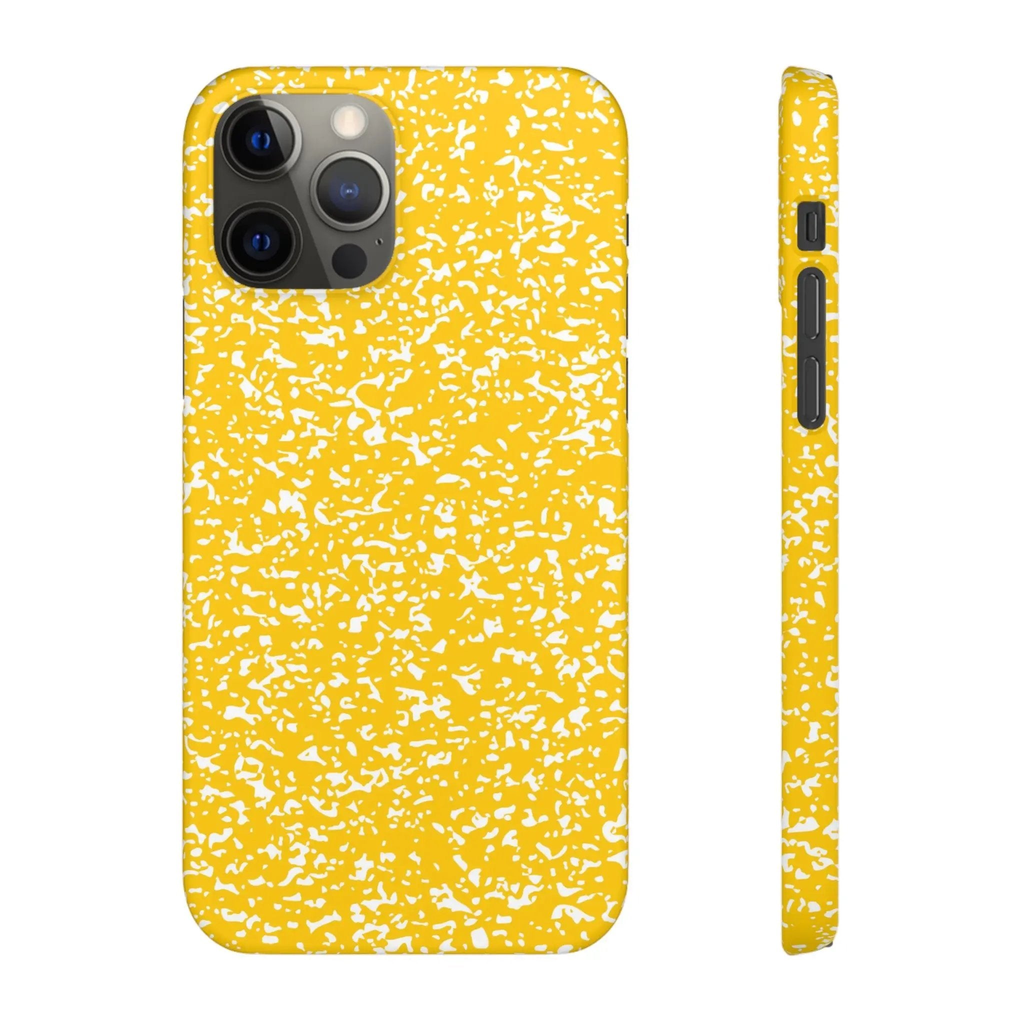 Like&Share Vibrant Yellow Snap Case - Fun & Stylish Phone Protection Printify