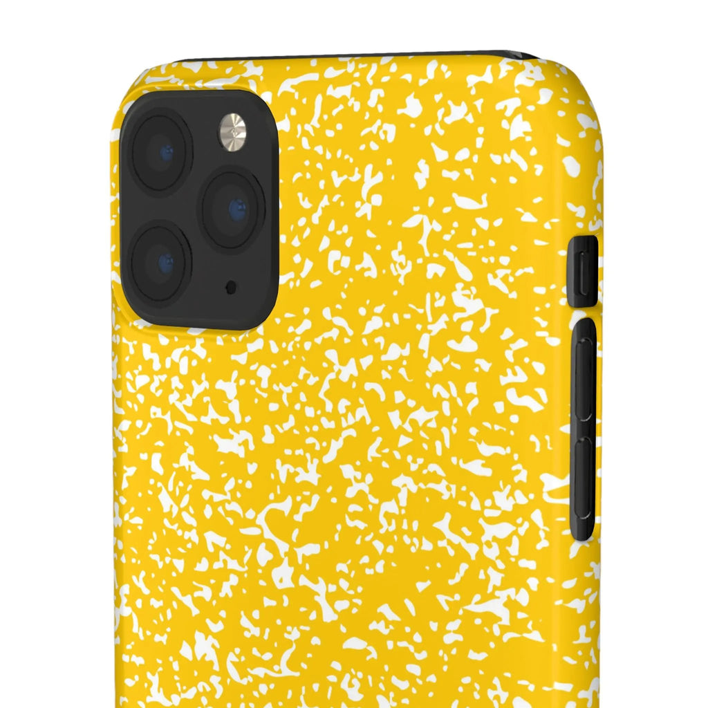 Like&Share Vibrant Yellow Snap Case - Fun & Stylish Phone Protection Printify