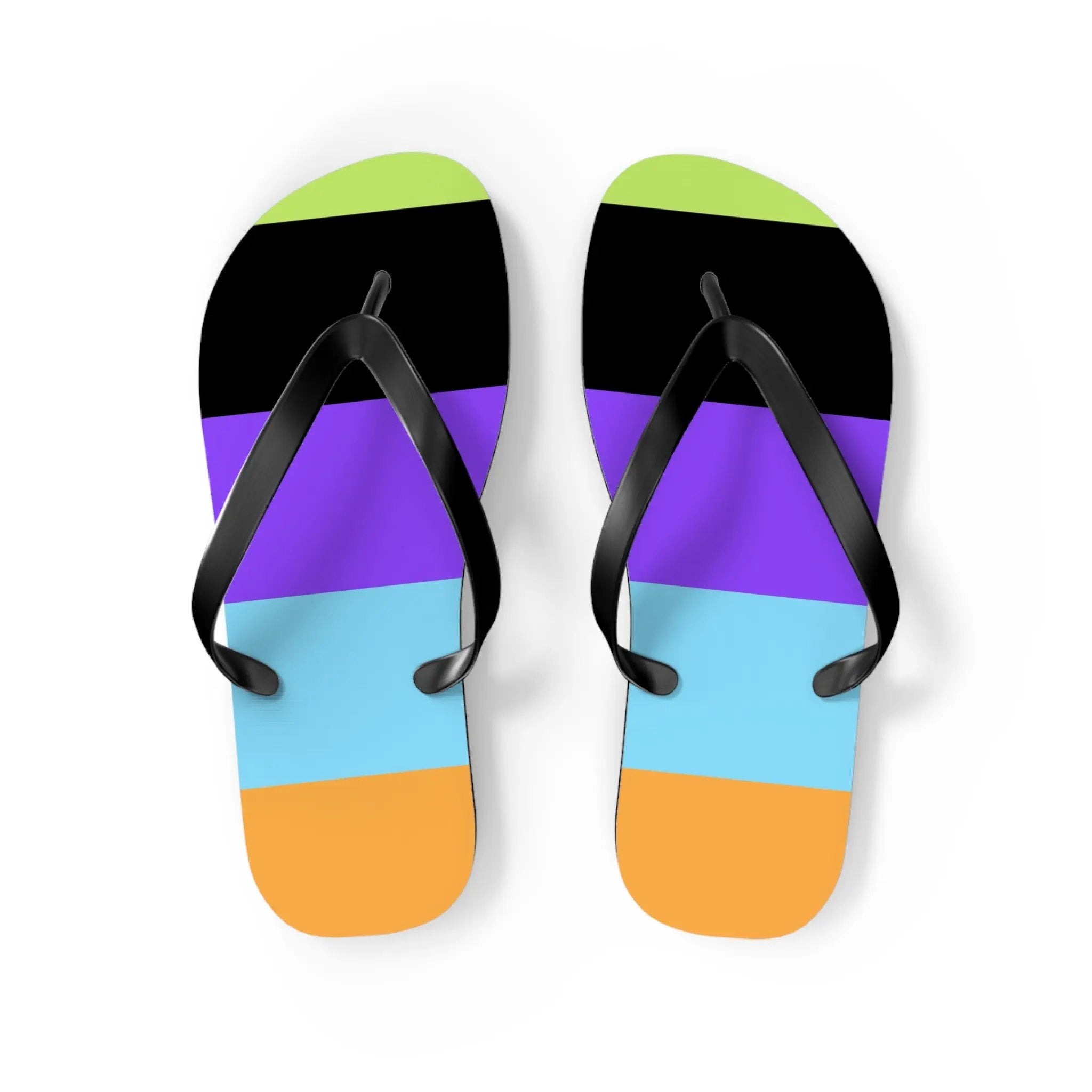 Hot like summer Colorful Summer Flip Flops - Stylish Beach Footwear for Fun Outdoor Days Printify