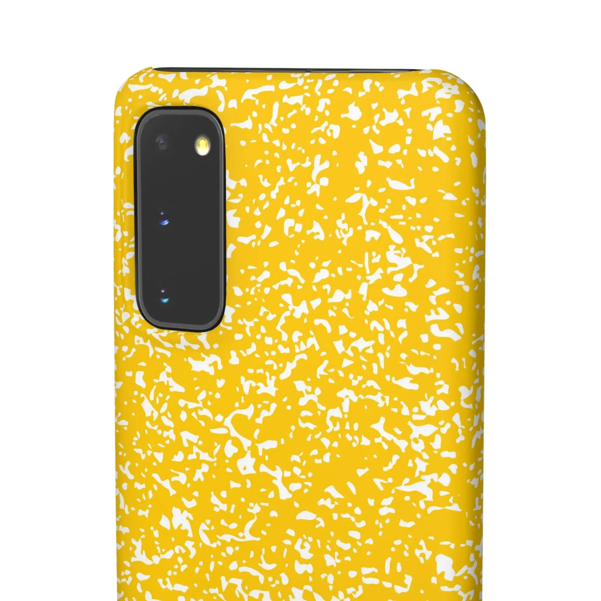 Like&Share Vibrant Yellow Snap Case - Fun & Stylish Phone Protection Printify