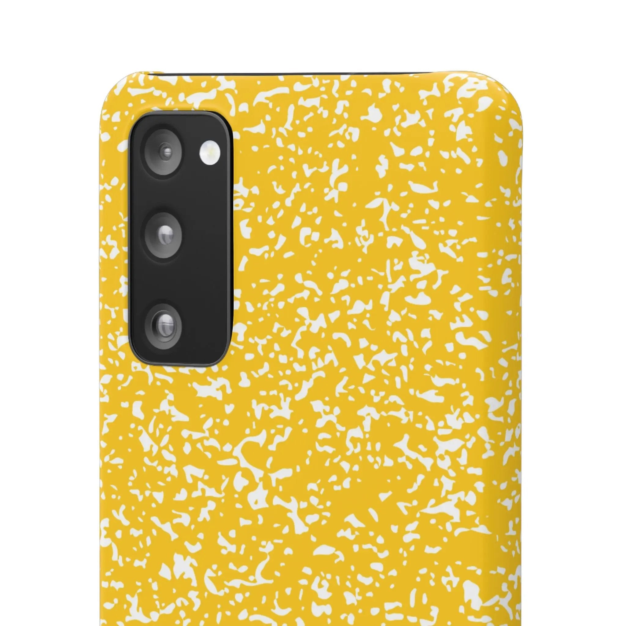 Like&Share Vibrant Yellow Snap Case - Fun & Stylish Phone Protection Printify
