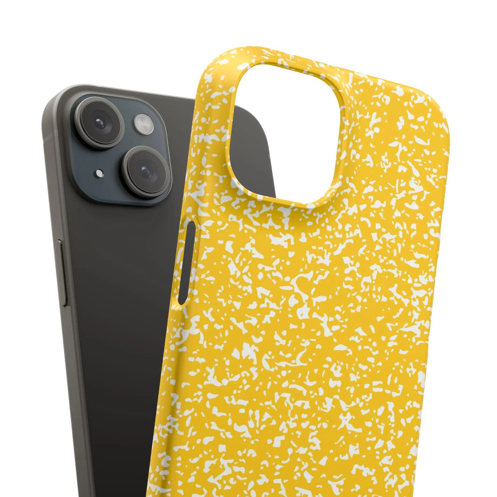 Like&Share Vibrant Yellow Snap Case - Fun & Stylish Phone Protection Printify