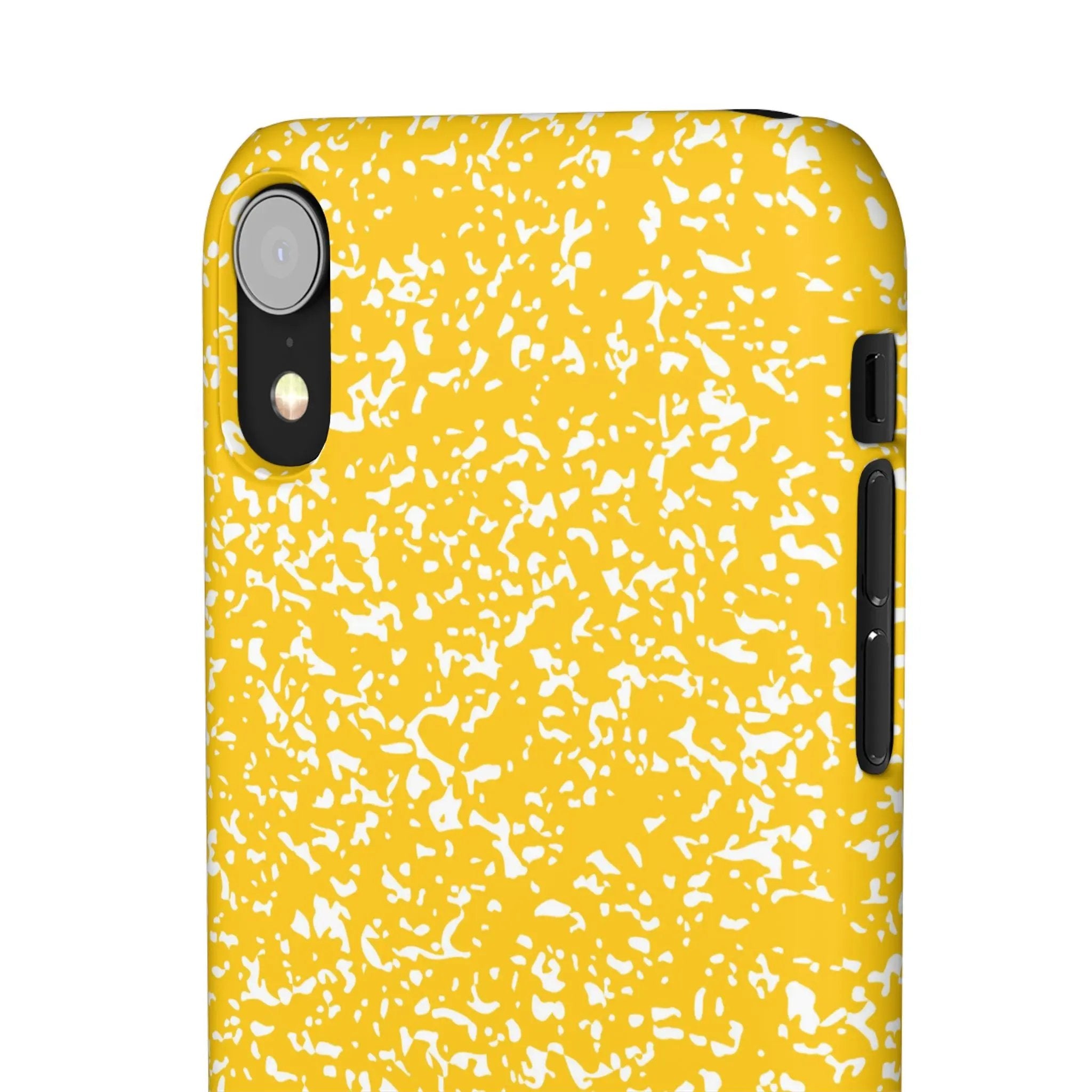 Like&Share Vibrant Yellow Snap Case - Fun & Stylish Phone Protection Printify