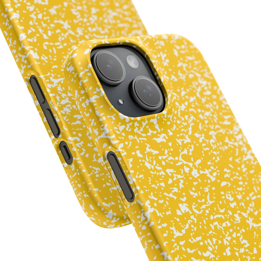 Like&Share Vibrant Yellow Snap Case - Fun & Stylish Phone Protection Printify
