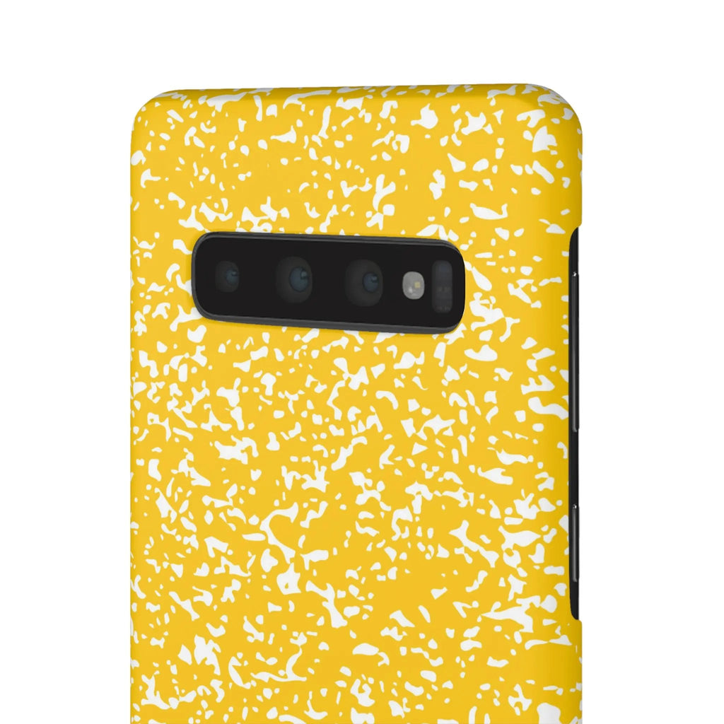 Like&Share Vibrant Yellow Snap Case - Fun & Stylish Phone Protection Printify