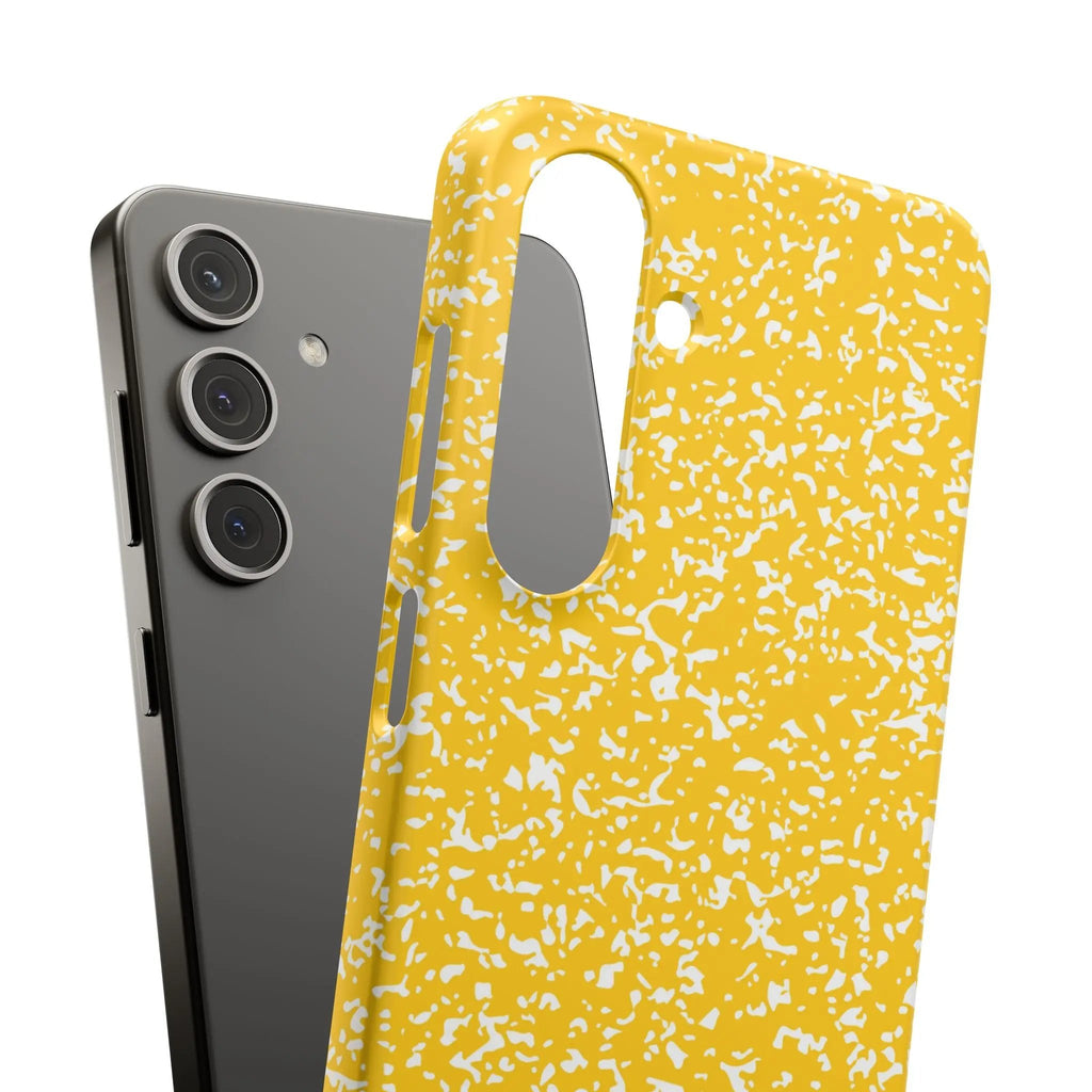 Like&Share Vibrant Yellow Snap Case - Fun & Stylish Phone Protection Printify