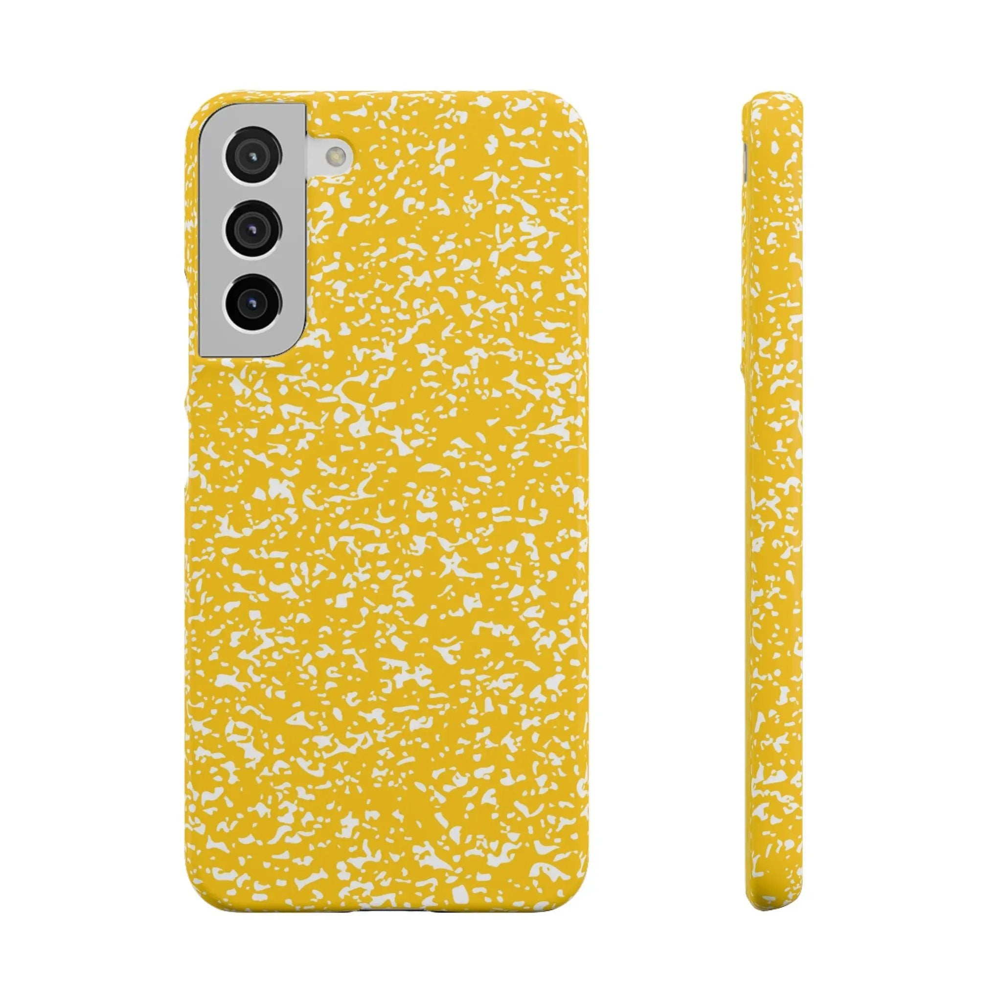 Like&Share Vibrant Yellow Snap Case - Fun & Stylish Phone Protection Printify