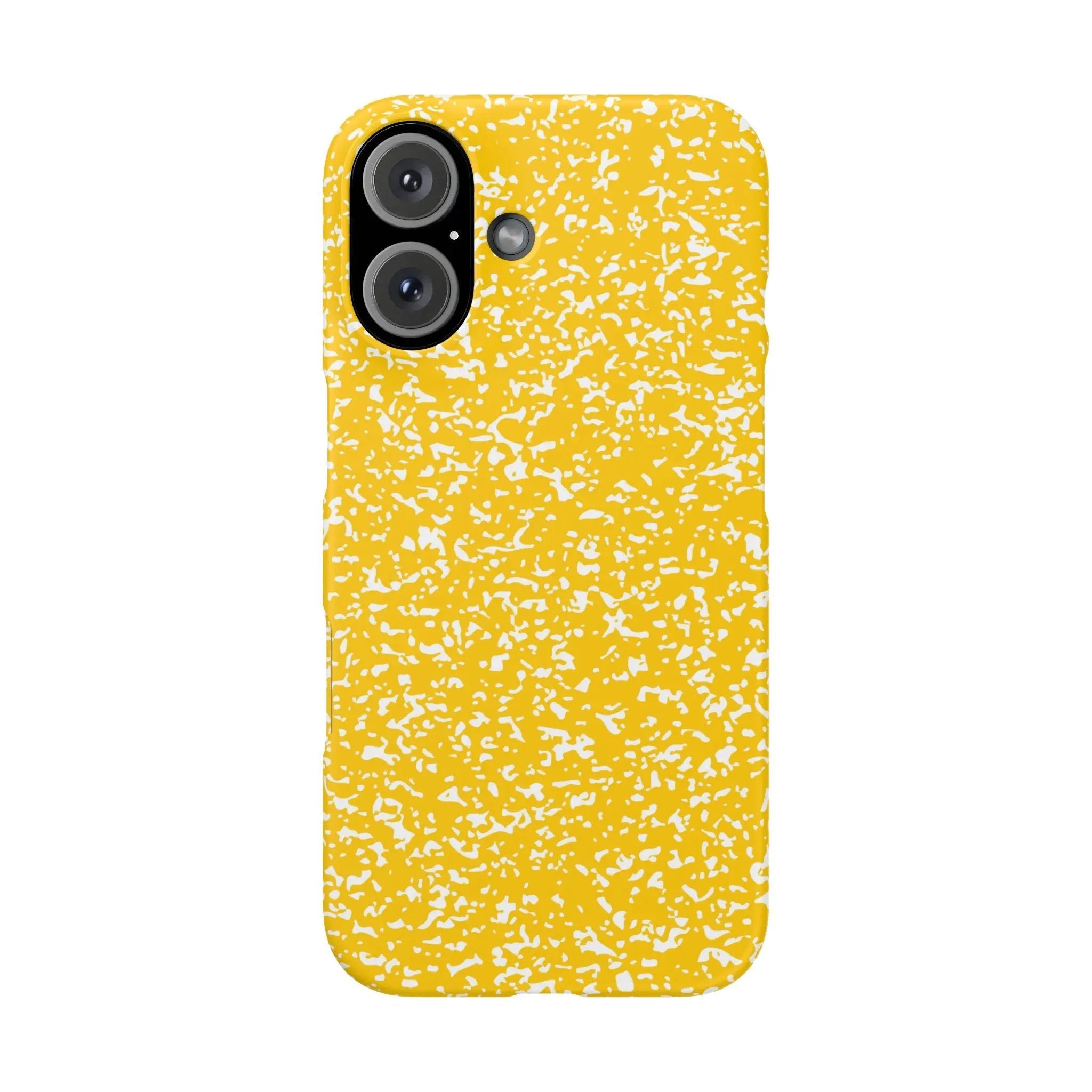 Like&Share Vibrant Yellow Snap Case - Fun & Stylish Phone Protection Printify