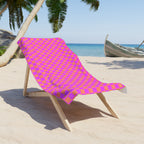 Pink & Orange Checkerboard  Towel