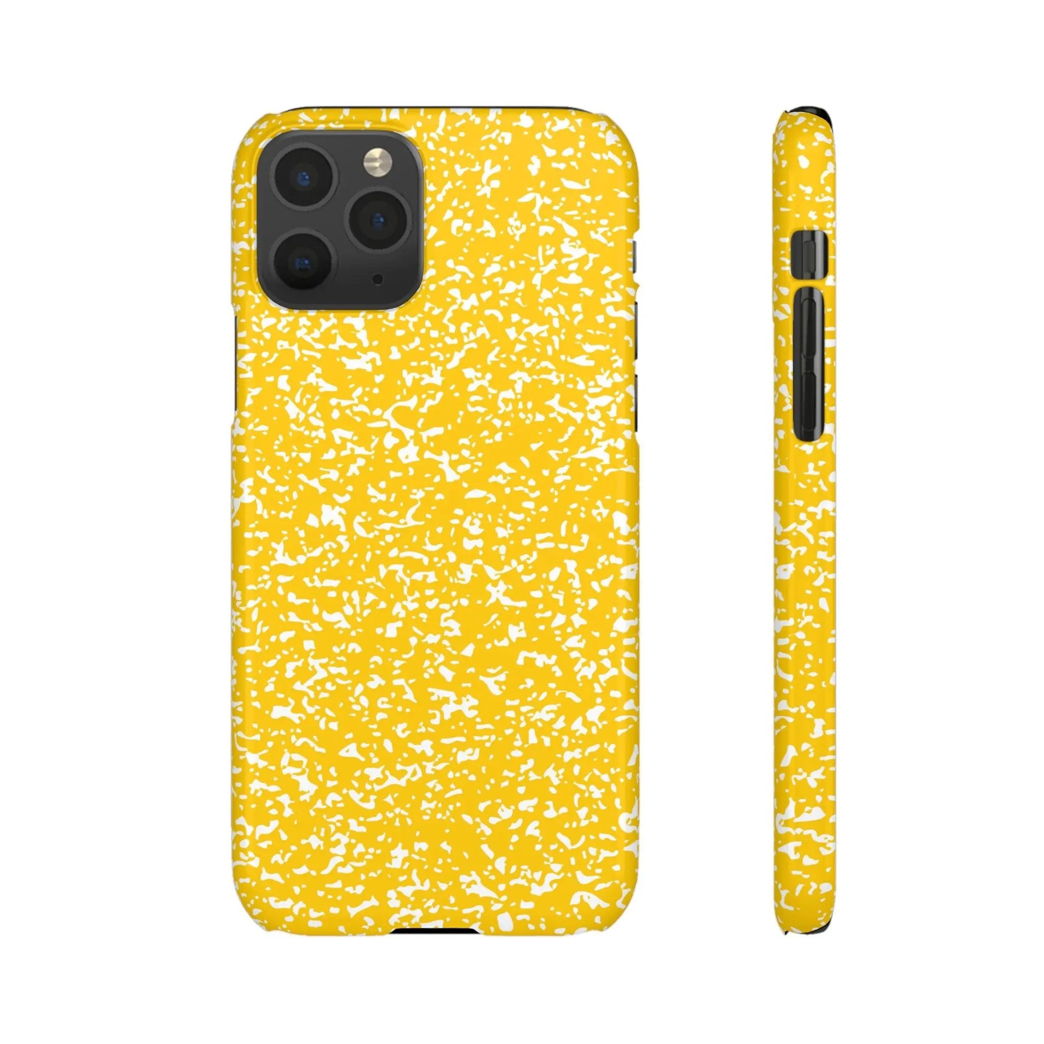Like&Share Vibrant Yellow Snap Case - Fun & Stylish Phone Protection Printify