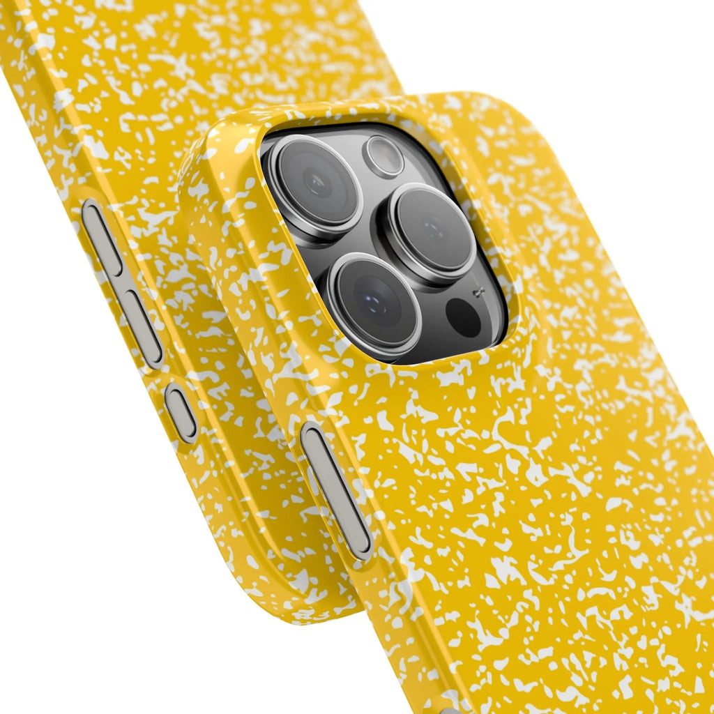 Like&Share Vibrant Yellow Snap Case - Fun & Stylish Phone Protection Printify