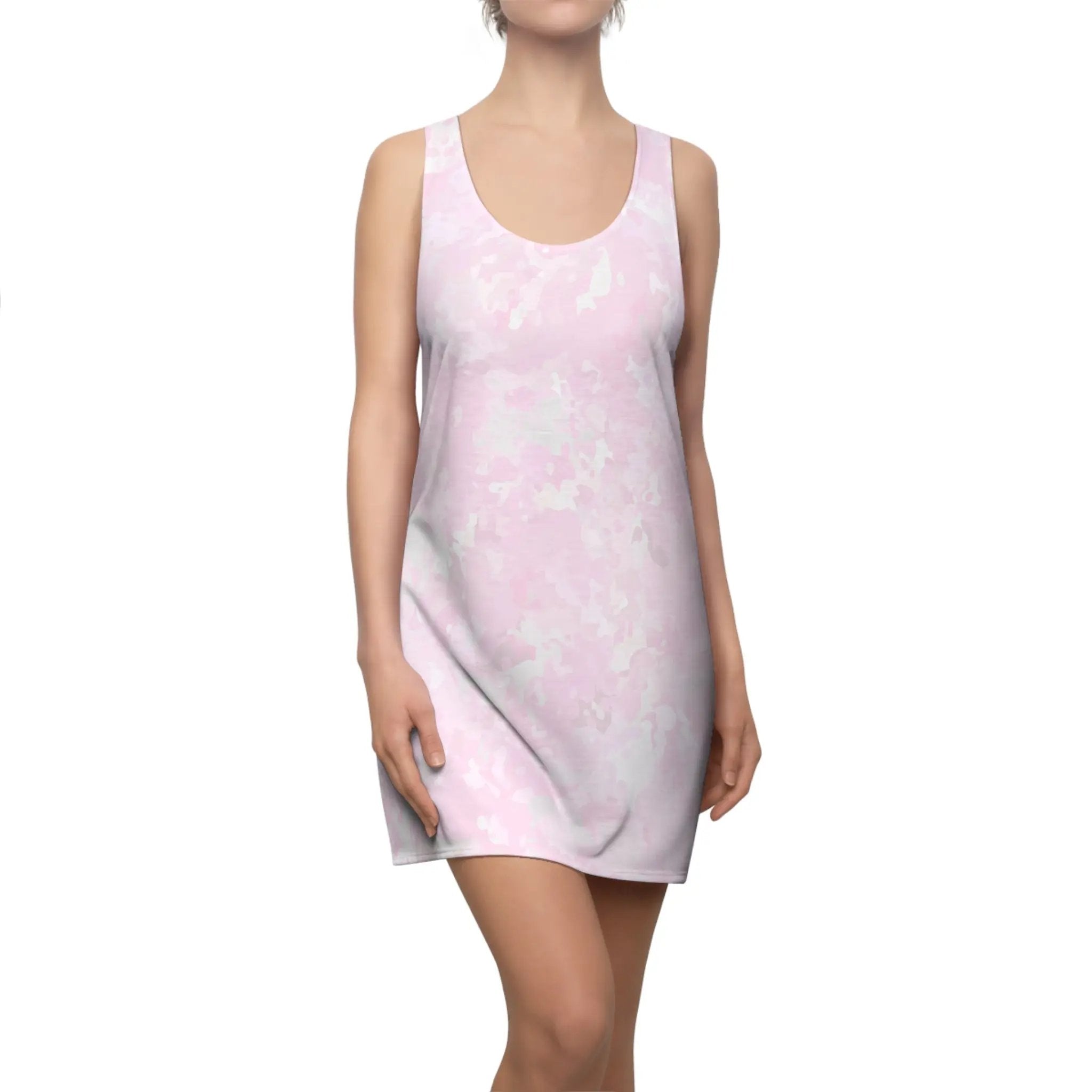 I like pink Chic Pink Camo Racerback Dress - Stylish Summer Essential Printify