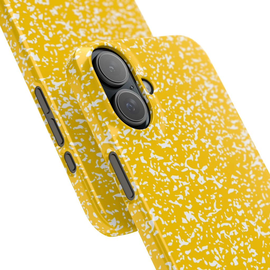 Like&Share Vibrant Yellow Snap Case - Fun & Stylish Phone Protection Printify