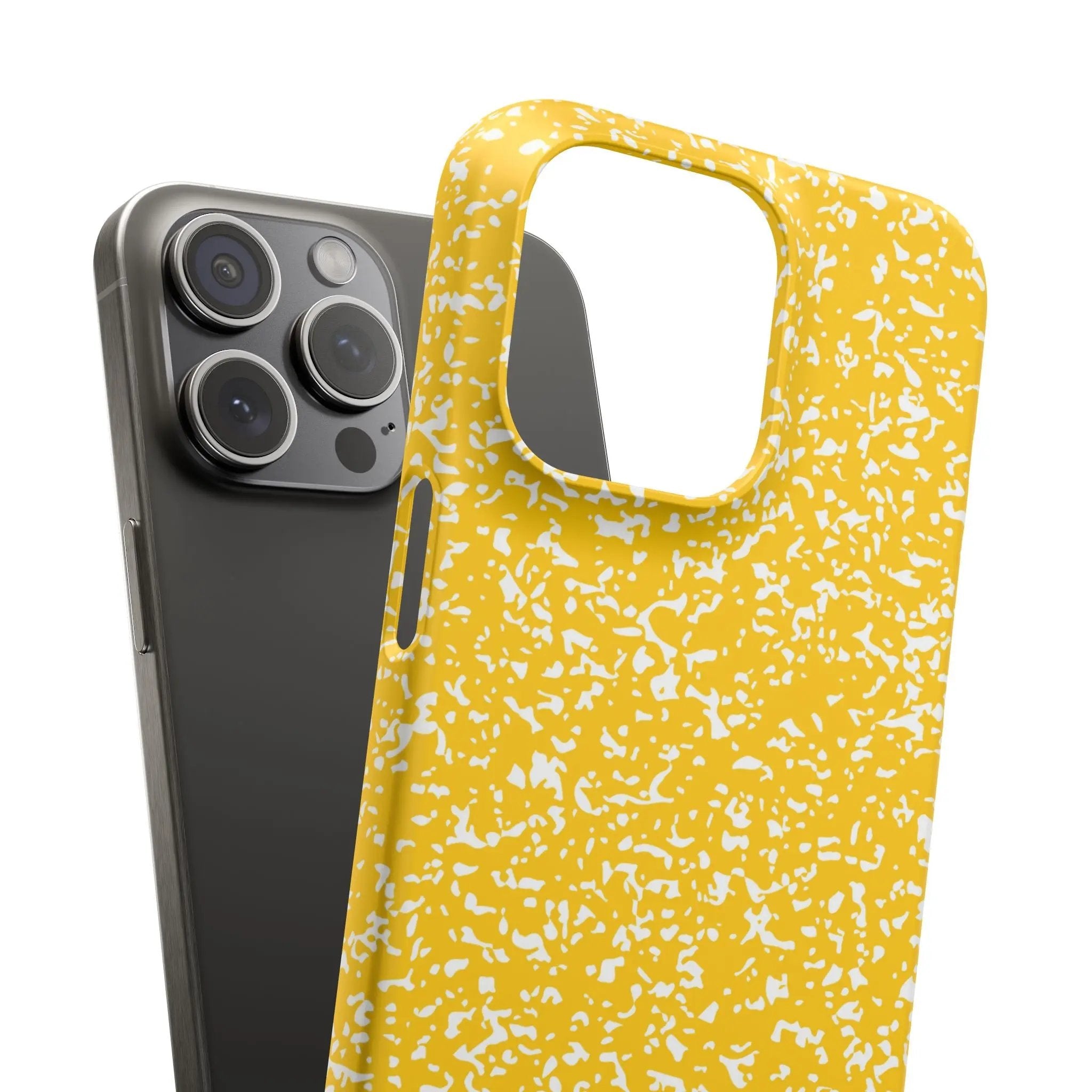 Like&Share Vibrant Yellow Snap Case - Fun & Stylish Phone Protection Printify