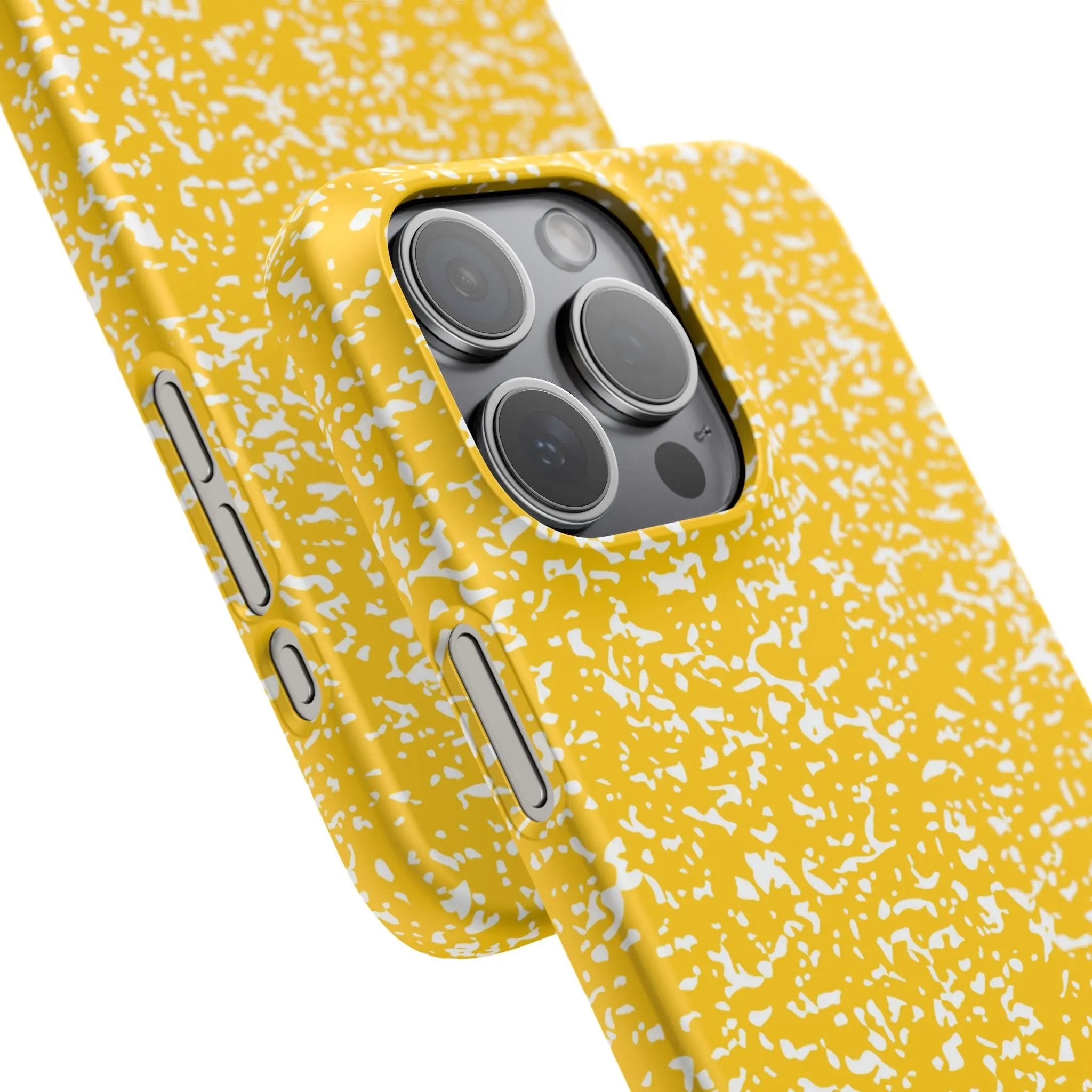 Like&Share Vibrant Yellow Snap Case - Fun & Stylish Phone Protection Printify