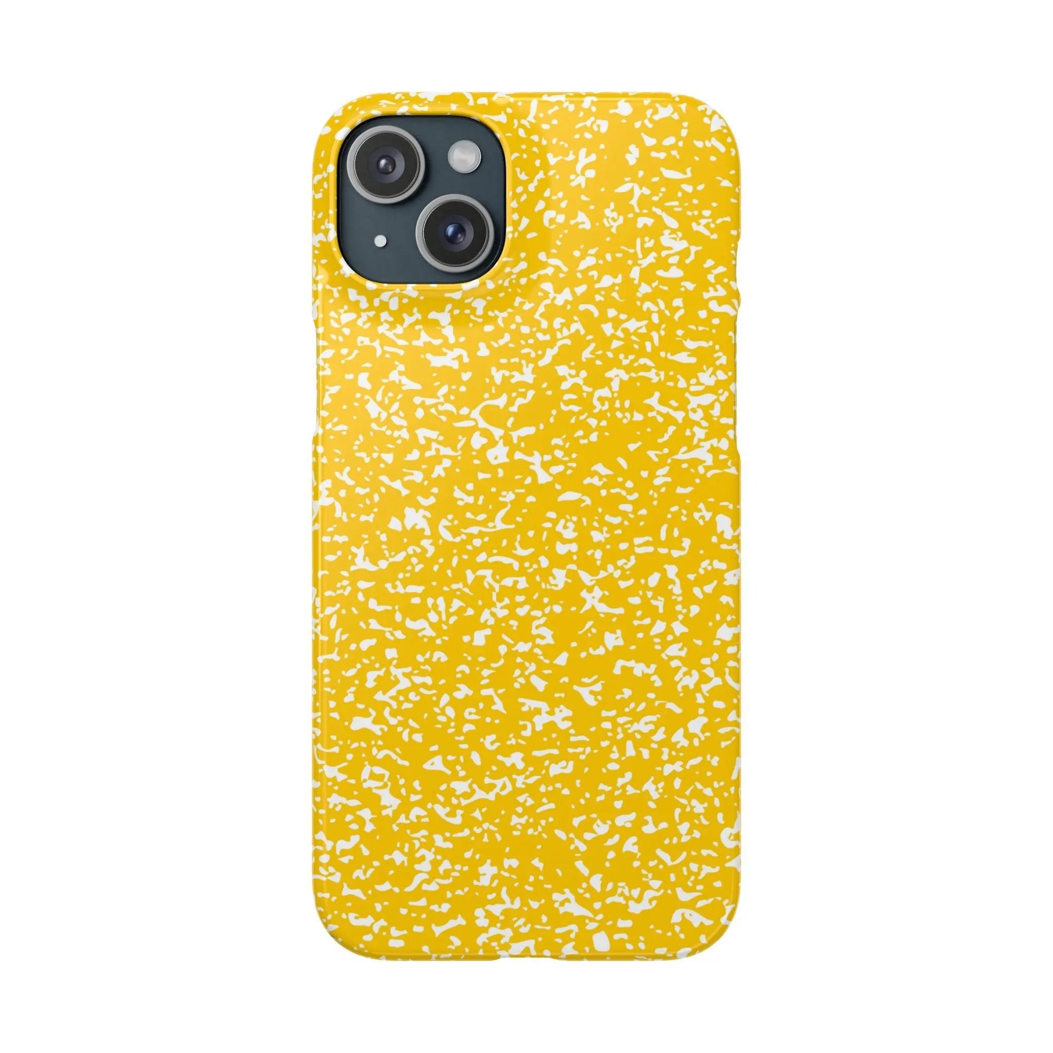 Like&Share Vibrant Yellow Snap Case - Fun & Stylish Phone Protection Printify
