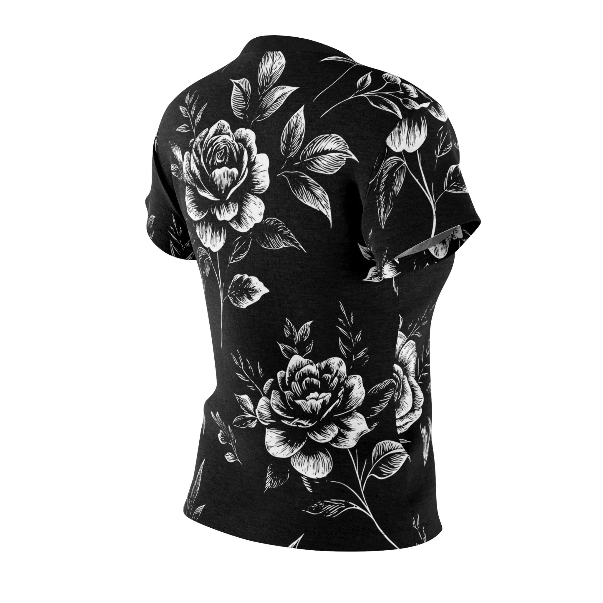 Floral Print Women's Tee - Stylish Cut & Sew Top for Everyday Wear Printify