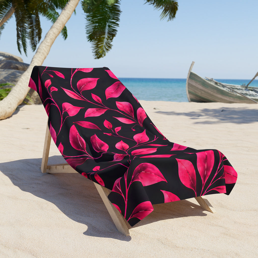 Midnight Palm Towel