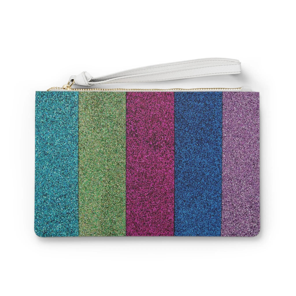 Like&Share Vibrant Glitter Clutch Bag - Perfect for Parties and Night Out Printify