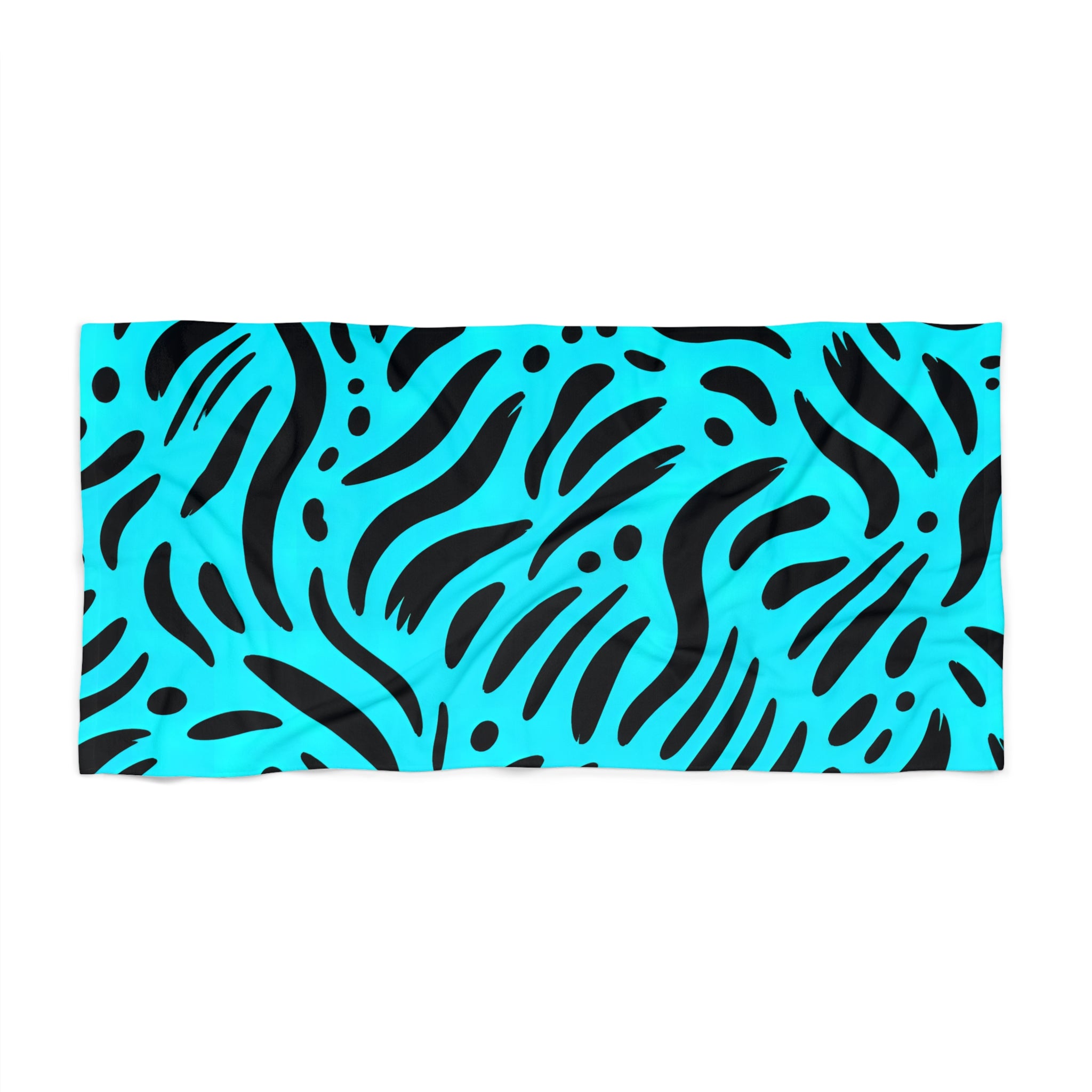 Turquoise Zebra Towel
