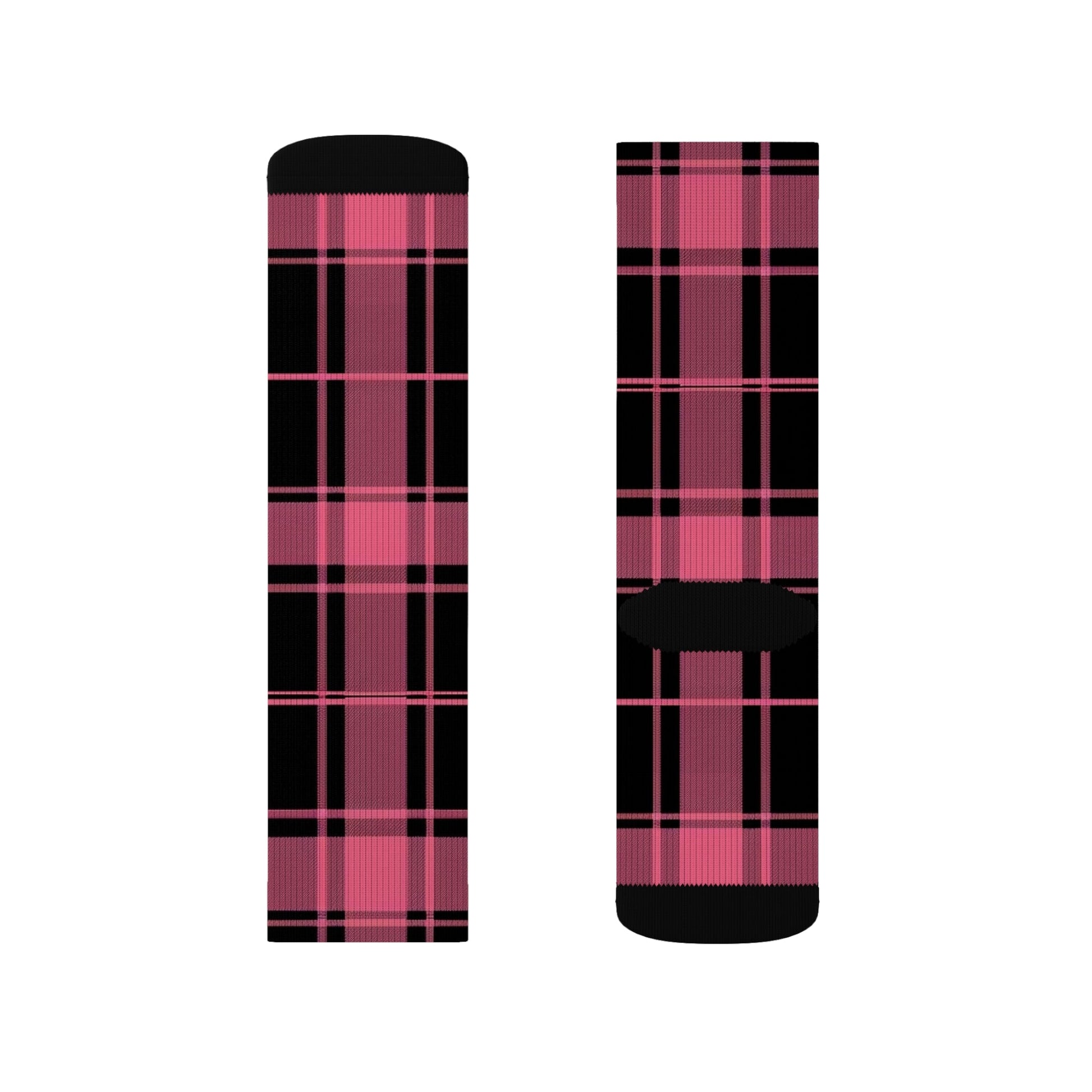 Plaid Pattern Sublimation Socks | Cozy Comfort, Fun Gift, Stylish Accessory, Perfect for Daily Wear, Trendy Sock Collection Printify