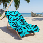 Turquoise Zebra Towel