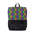 Black likes colors Vibrant Mardi Gras Backpack - Unisex Casual Shoulder Bag Printify