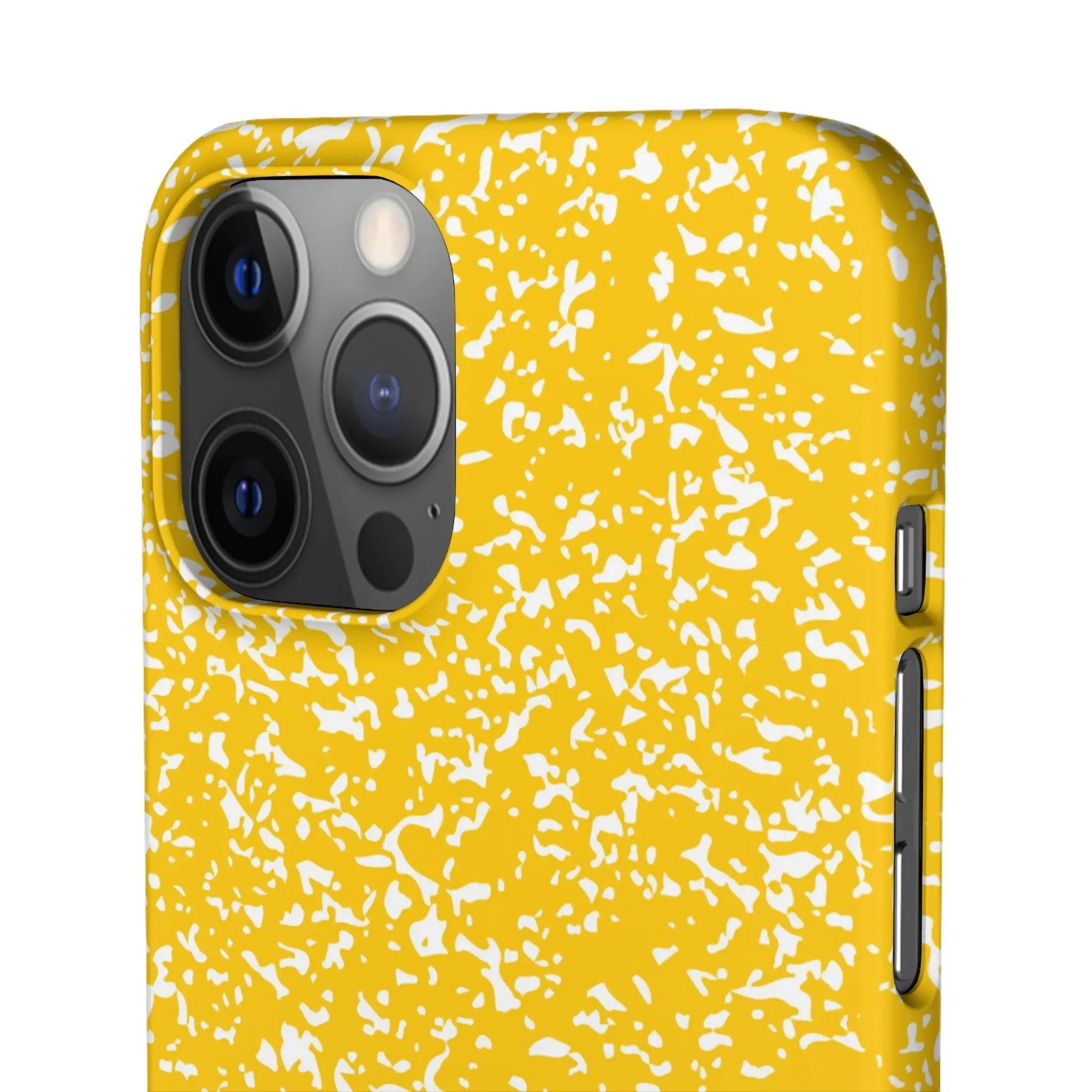 Like&Share Vibrant Yellow Snap Case - Fun & Stylish Phone Protection Printify