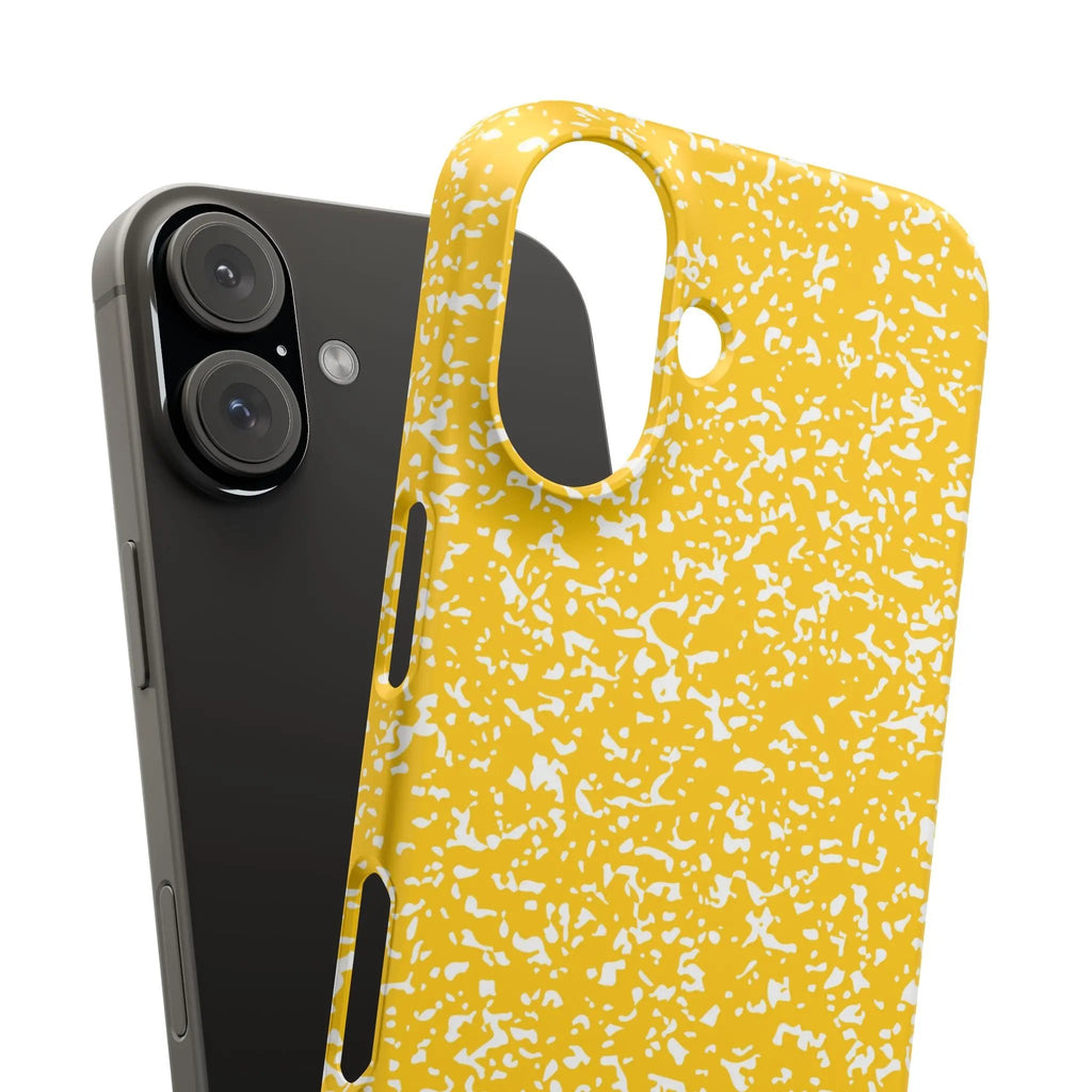 Like&Share Vibrant Yellow Snap Case - Fun & Stylish Phone Protection Printify