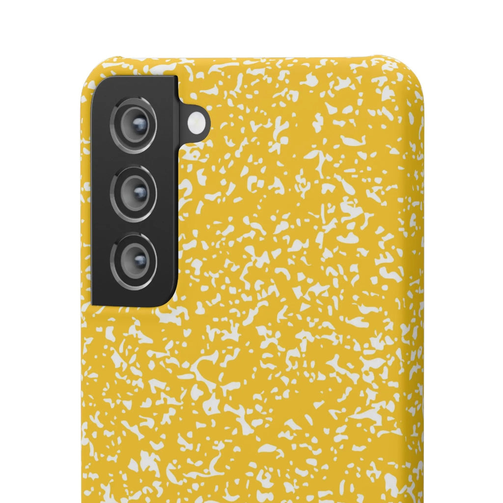 Like&Share Vibrant Yellow Snap Case - Fun & Stylish Phone Protection Printify